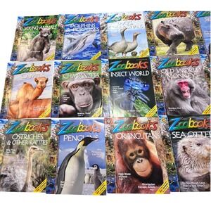 Zoobooks Magazine Lot of 17 Animals Nature Educational Kids Childrens Books